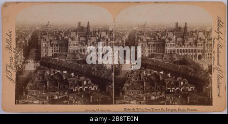 Hôtel de Ville vu depuis les bords de Seine, Paris Stock Photo - Alamy