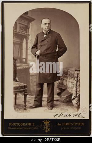 Portrait of Jean-Martin Charcot, (1825-1893), physician 'Jean Martin Charcot (1825-1893), médecin, neurologue français'. Photographie anonyme. Indéterminé. Paris, musée Carnavalet. Stock Photo