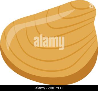 Oyster seafood icon, isometric style Stock Vector