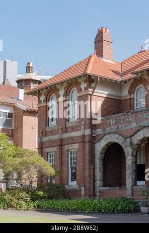The Vanderfield Building, part of the 1902 built, 48 bed hospital at Royal North Shore Hospital in St Leonards, Sydney, New South Wales, Australia Stock Photo