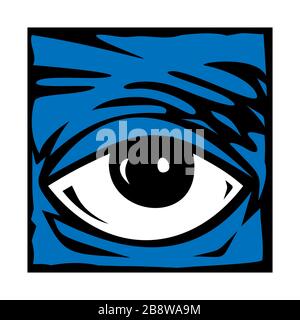 Eye icon vector symbol logo illustration EPS 10 Stock Vector