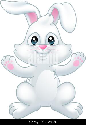 Easter Bunny Rabbit Cartoon Stock Vector