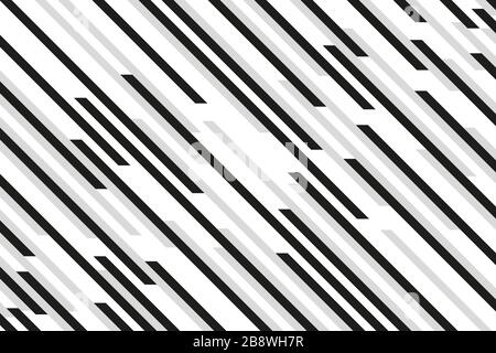 Modern seamless chaotic diagonal stripe pattern background set - trendy ...