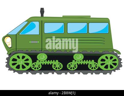 Transport for bad roads dune buggy on white background is insulated Stock Vector