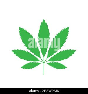Green Marijuana leaf Stock Vector
