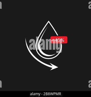 Oil price fall Stock Vector