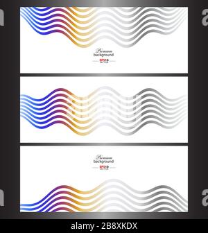 Abstract technology banner templates for creative design work Stock Vector