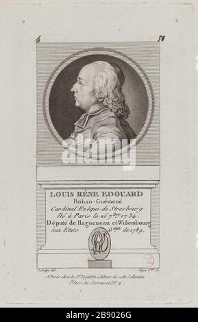 Louis René Édouard de Rohan known as the Cardinal de Rohan 25 September