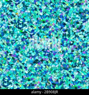 Blue glitter, sparkle confetti texture. Christmas abstract background. Ideal seamless pattern, tile ready. Stock Photo