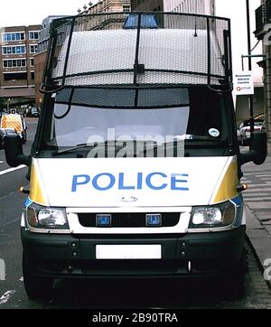 A Northumbria Police Van in Tyne and Wear, NE England; 26 October 2006  (original upload date); Transferred from en.pedia to Commons.; Tellyaddict  at English pedia Stock Photo - Alamy