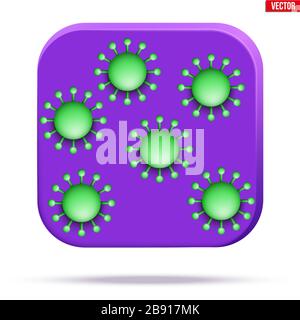 Surface with virus Stock Vector