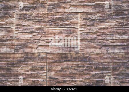 Stone wall rustic texture big seamless background Stock Photo