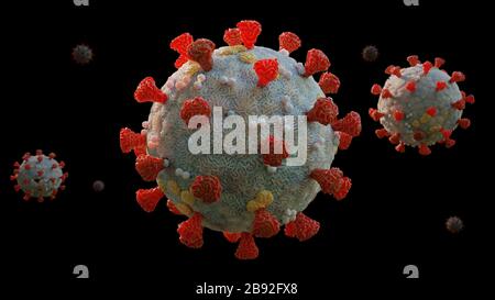 Coronavirus pandemic, Covid-19 virus outbreak Stock Photo