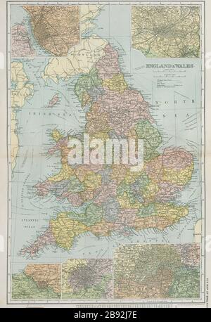 ENGLAND & WALES. Liverpool Manchester Bristol Birmingham London Stock Photo - Alamy