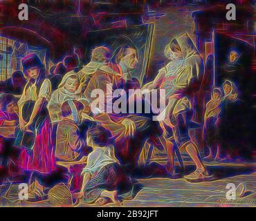 Pestalozzi With The Orphans Of Stans 1879 Oil On Canvas 121 X 146 Cm Signed And Dated Lower Right K Grob Munchen 1879 Konrad Grob Andelfingen Zurich 1828 1904 Munchen Stock Photo 328706379 Alamy