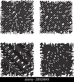 Abstract pattern design elements for creative design Stock Vector