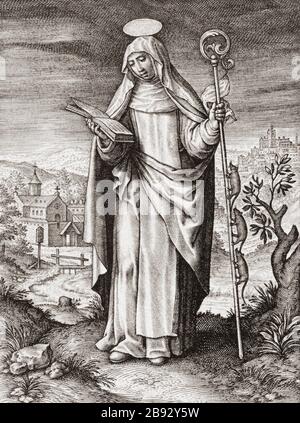 St gertrude of nivelles hi-res stock photography and images