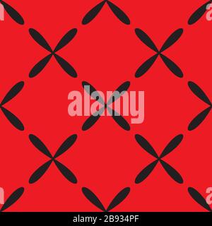 Seamless abstract vintage red pattern Stock Vector