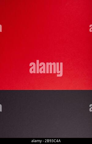 Black and red, paper background color, texture, copy space, vertical. Stock Photo