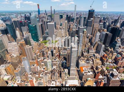 New York City. Taken from Empire State Building. Stock Photo