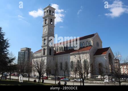 Cathedral of Saint Mother Teresa in Pristina, Kosovo Stock Photo