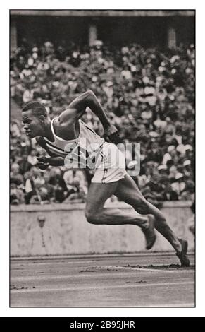 Archive Nazi Germany 1936 Olympics Archie Williams, from the University of California, Berkeley, won the 400-meter race with a mark of 46.5 seconds. During World War II, he served as an instructor for African-American fighter pilots at the segregated army airfield in Tuskegee, Alabama USA Stock Photo