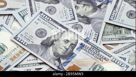 American dollars abundance Stock Photo