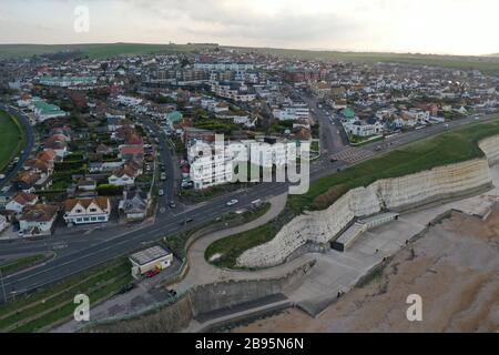 Early morning views of Brighton and hove from above during covid19 outbreak Stock Photo