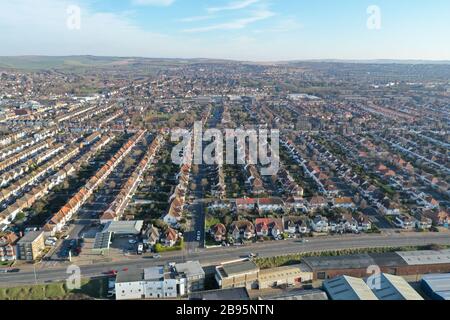 Early morning views of Brighton and hove from above during covid19 outbreak Stock Photo