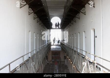 Interior view of the Sighet Prison, former communist political prison in Romania , now a memorial museum Stock Photo