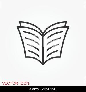 Newspaper icon vector. Symbol of news. Flat design. Stock Vector