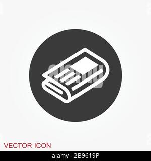Newspaper icon vector. Symbol of news. Flat design. Stock Vector