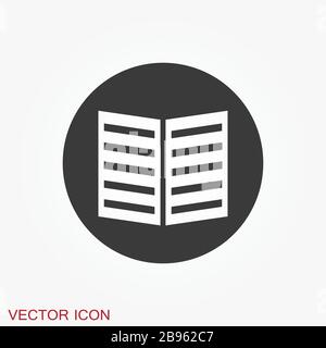 Newspaper icon vector. Symbol of news. Flat design. Stock Vector