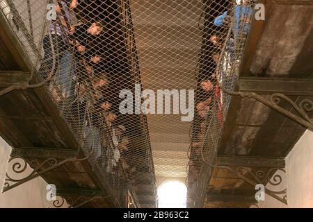 Interior view of the Sighet Prison, former communist political prison in Romania , now a memorial museum Stock Photo