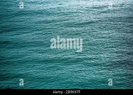 Texture of the emerald Mediterranean sea. Stock Photo