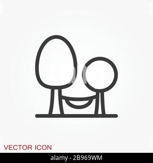 Rest icon vector, flat icons isolated on background Stock Vector