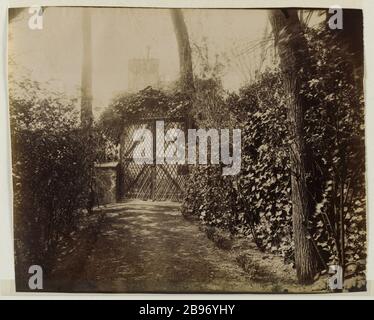 DELESSERT PARK. 32 DOCK Passy, 16TH DISTRICT, PARIS Parc Delessert. 32, quai de Passy, Paris (XVIème arr.), 1914. Photographie d'Eugène Atget (1857-1927). Paris, musée Carnavalet. Stock Photo