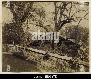 PARK DELESSERT, 32 DOCK Passy, 16TH DISTRICT, PARIS Parc Delessert, 32 quai de Passy, Paris (XVIème arr.), 1914. Photographie d'Eugène Atget (1857-1927). Paris, musée Carnavalet. Stock Photo