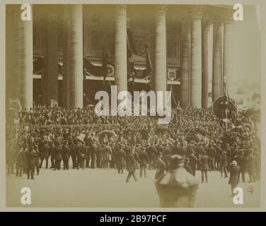 FUNERAL OF VICTOR HUGO, PART OF THE NATIONAL EVENT: THE TANK OF ...