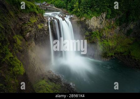 Snoqualmie Falls in Washington Stock Photo