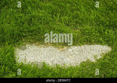 Stone and grass Stock Photo
