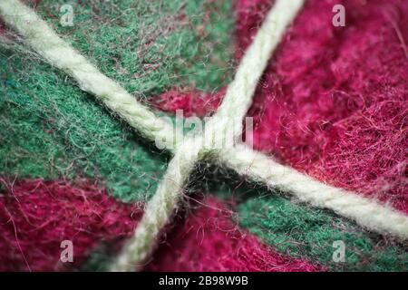 felt material background - tied up felt material Stock Photo
