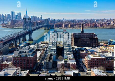 Brooklyn, New York - Feb 17, 2020: 325 Kent Kent Apartment building in Williamsburg, New York. Stock Photo