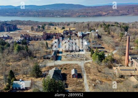 The Hudson River State Hospital, is a former New York state psychiatric hospital which operated from 1873 until its closure in the early 2000s. Stock Photo