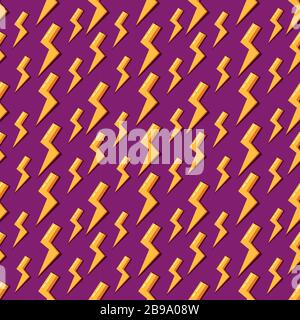thunder icon seamless pattern vector illustration background Stock Vector