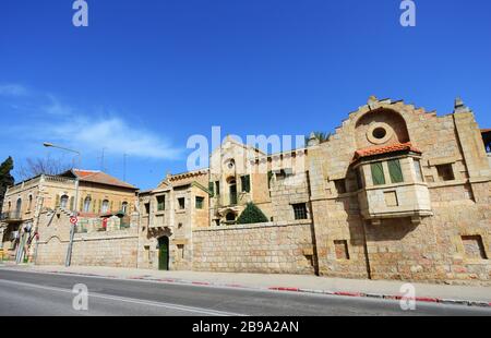 Tabor House on Ha-Neviim street in Jerusalem. Stock Photo