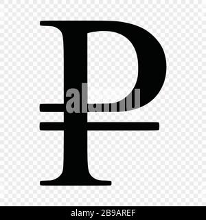 Russian currency deals symbol