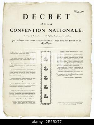 Décret 1794 Convention Nationale: relatif Militaires entré dans Hôpitaux Décret 1794 Convention Nationale: relatif Militaires entré dans Hôpitaux