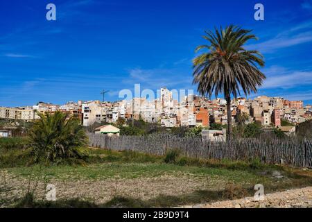 The little village of Abaran in valley ricote, in the Murcia region, Spain Stock Photo