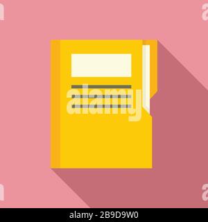 Editor folder icon. Flat illustration of editor folder vector icon for web design Stock Vector